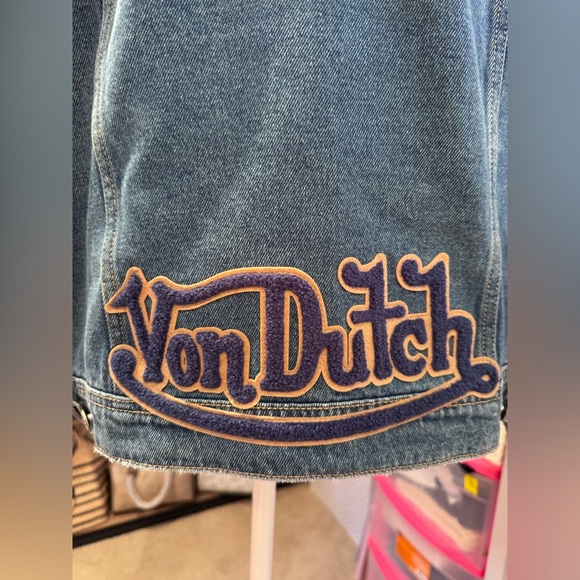 Von Dutch Y2K Denim Trucker Jacket NWT Size Medium - Picture 10 of 10